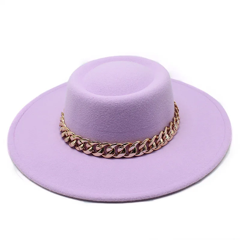 

British Elegance Ring Shaped Concave Flat Top Woolen Cloth 8 5cm Top Hat Men And Women Fashion Flat Top Woolen Top Hat