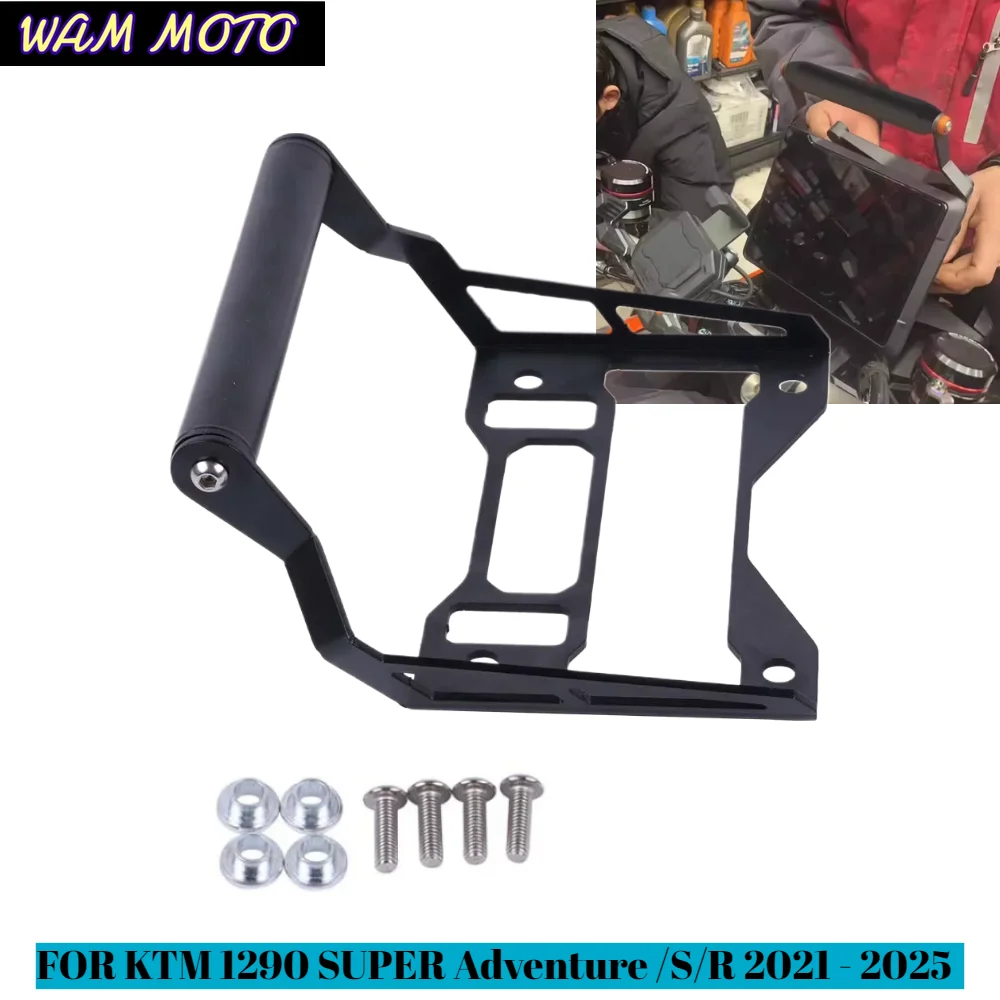 For KTM 1290 Super Adventure S R ADV 2021 - 2025 Motorcycle Accessories Mobile Phone Stand Holder Support GPS Navigation Bracket