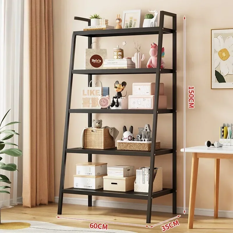 

Home snacks trapezoidal shelf bookshelf storage shelf floor to ceiling bedroom home multi-layer storage display shelf