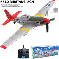 New P51D Mustang Remote Control Aircraft 2.4G One Click Aerobatic Flight 4CH Glider RTF Equipped with Xpilot Stability System
