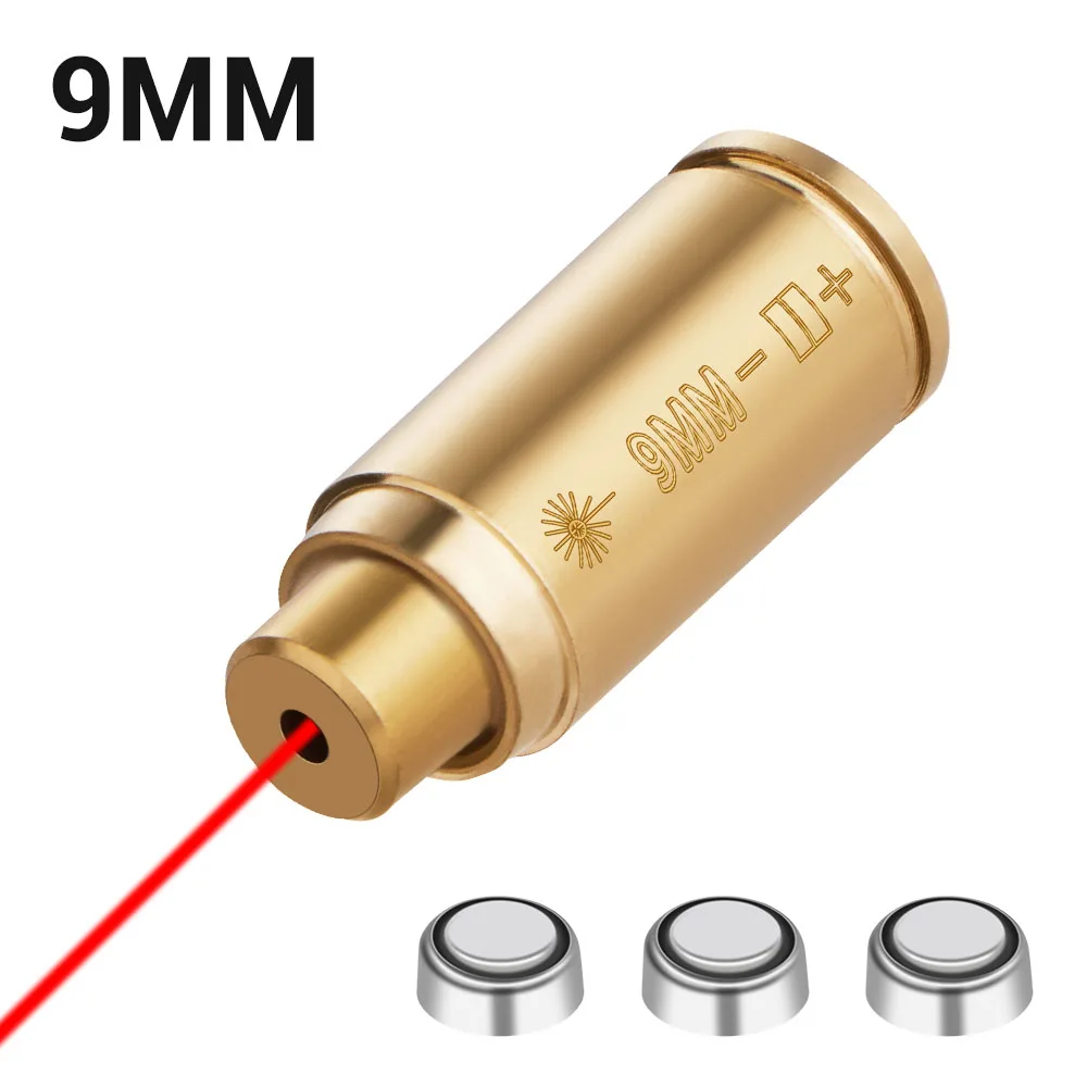 ريد دوت ليزر النحاس Boresighter CAL.223/5.56/9 مللي متر/308/7.62/.45/30-06 خرطوشة Boresight لنطاق البندقية الصيد ملحقات المسدس