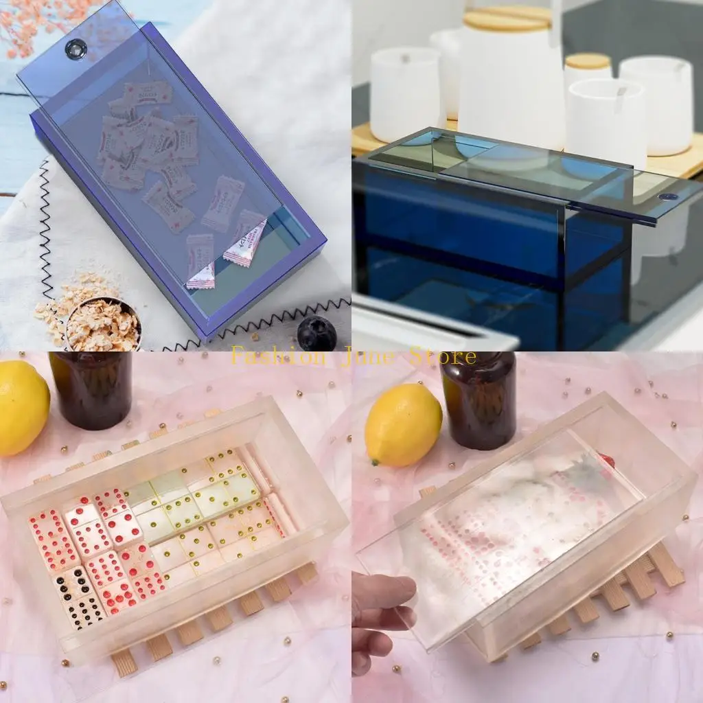 N5KA Storage Box Casting Epoxy Mold Handmade Jewelry Silicone Mould DIY Crafts Jewelry Holder Mold Handicrafts Mold