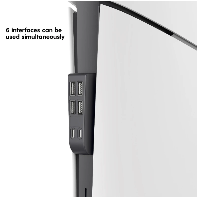 لمضيف وحدة التحكم في الألعاب 6 في 1 محور USB الفاصل المتوسع مهايئ توزيع فائق السرعة