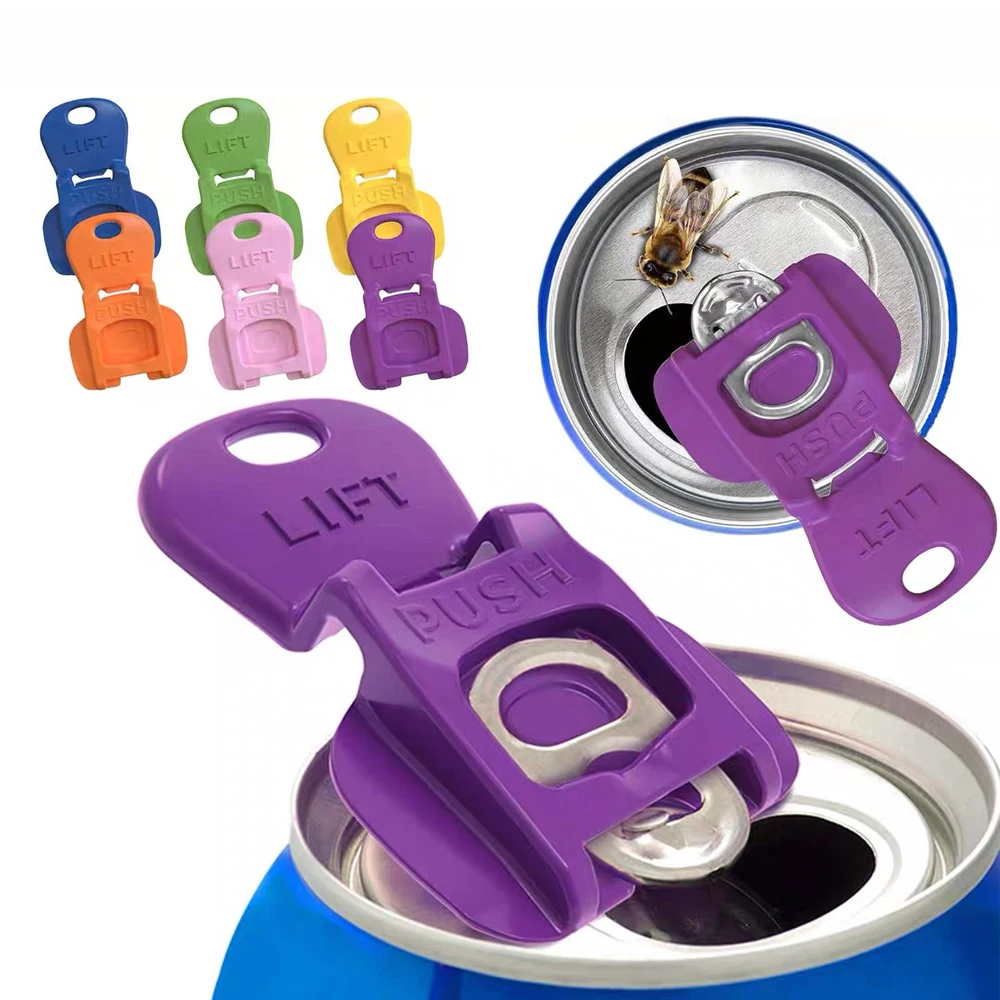 1/3/6/12pcs Multi Colored Beverage Can Opener and Protective Lid - Always on and off - Suitable for Parties, barbecu, and beach