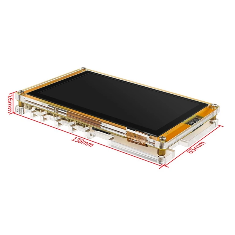 Transparent Acrylic Case For ESP32-S3 Development Board ESP32 5 Inch 800X480 Smart Display Acrylic Case (No ESP32 Board)