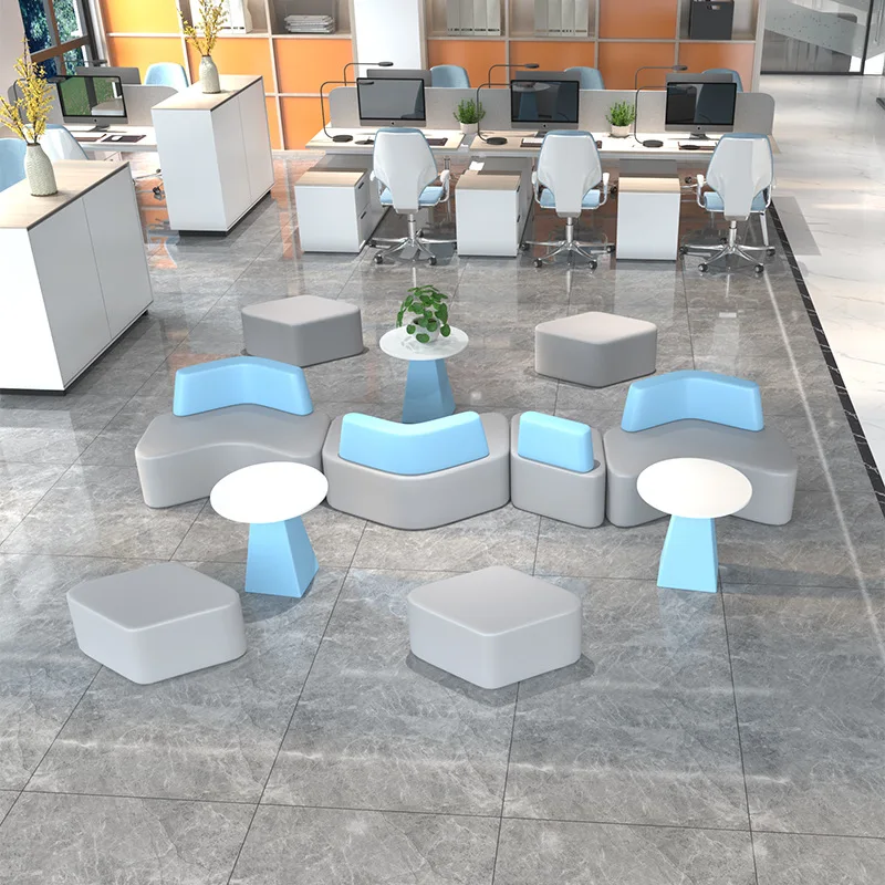 

Creative reception sofa coffee table combination leisure agency training meeting guest rest area negotiation waiting for office