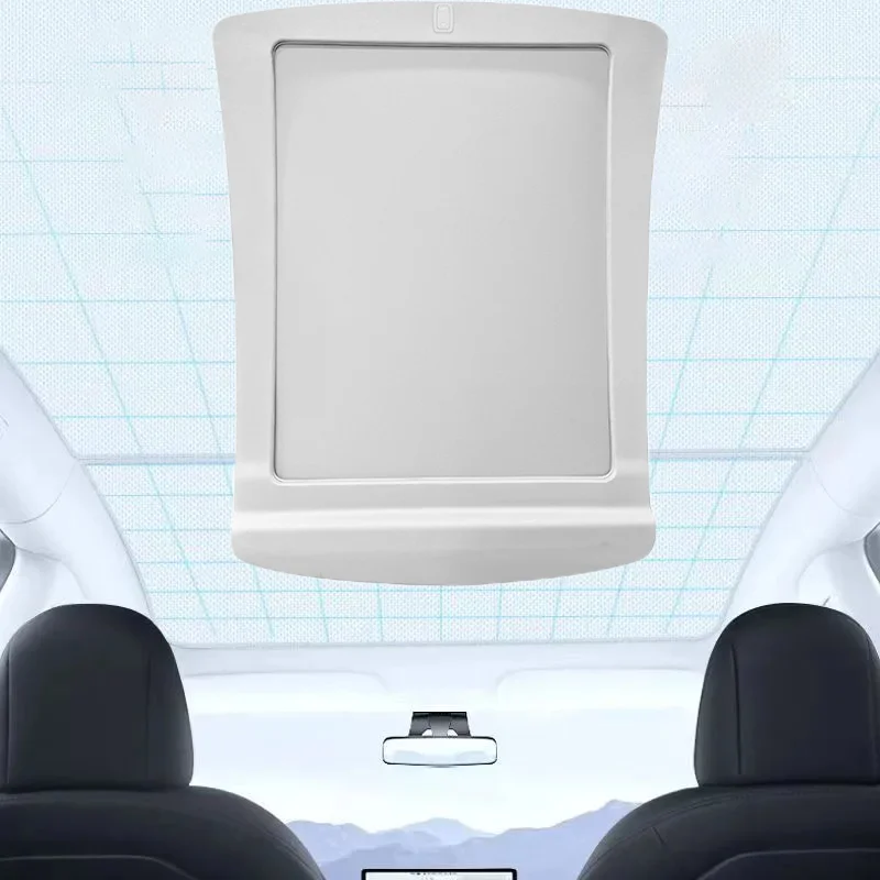 Customized High Low Configuration Sun Protection Sunroof Car Accessories Electric Glass Roof Sunshade for Tesla Model 3 Y