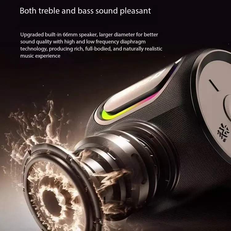 Sansui سمّاعات بلوتوث المحمولة Wirelress مكبرات الصوت AUX TF بطاقة U القرص اللعب في الهواء الطلق متعة التخييم ركوب التنزه TWS صندوق تشغيل الموسيقى #4