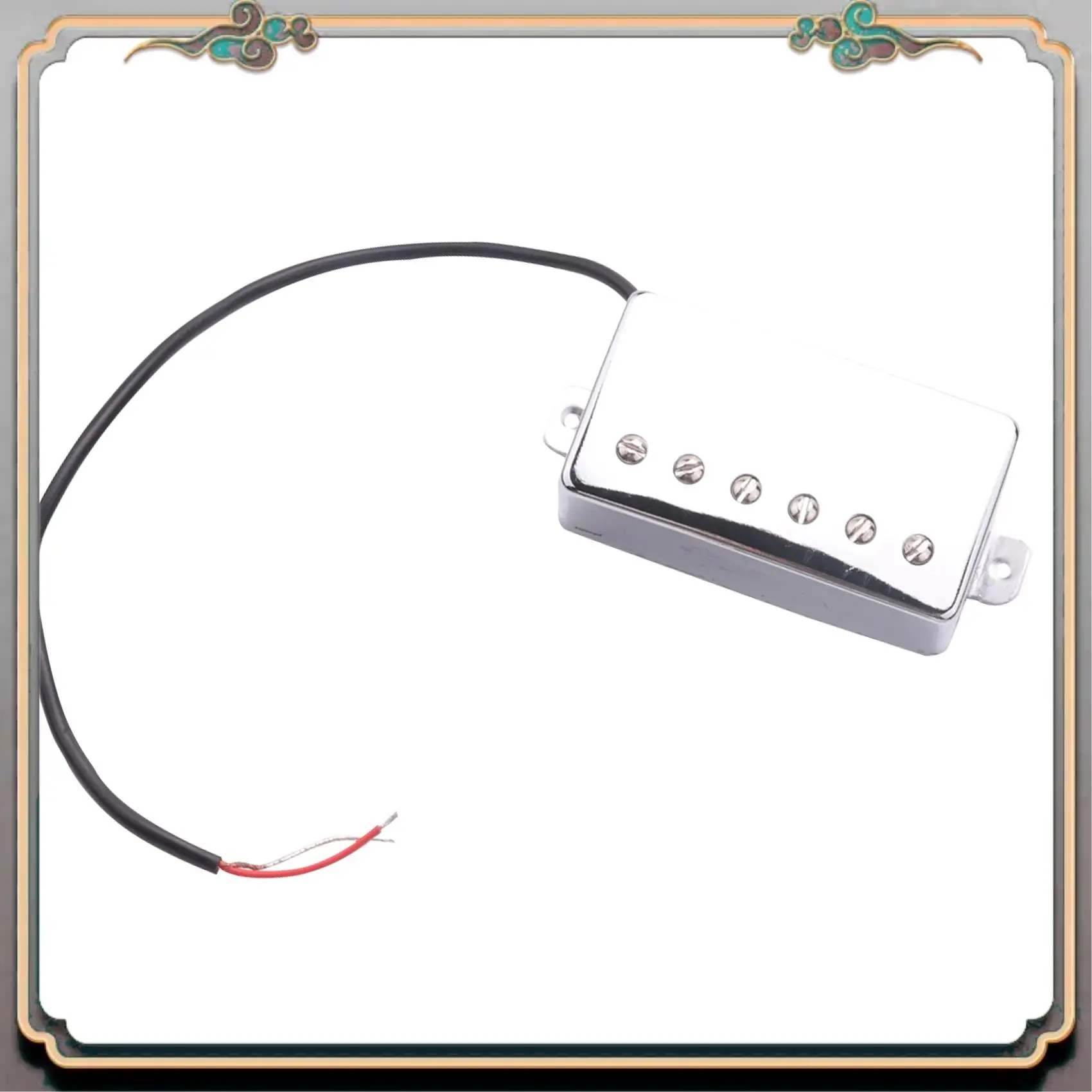 

Durable Set Of 2 Electric Guitar Humbucker Pickup Neck Bridge Pickups For LP Guitar Accessories Chrome