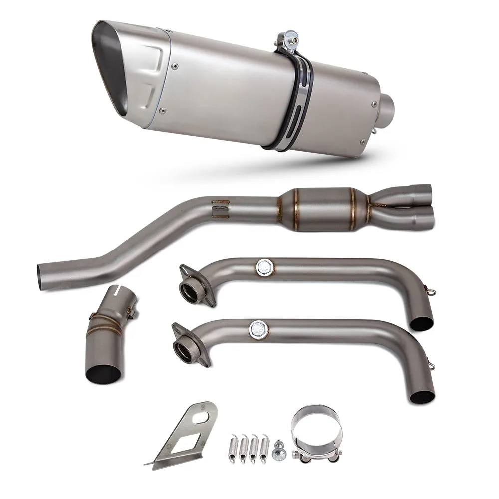 

Полная выхлопная система для мотоцикла CFMOTO 450SR 450 SR 2022-2025: передняя труба, глушитель M12 с креплением