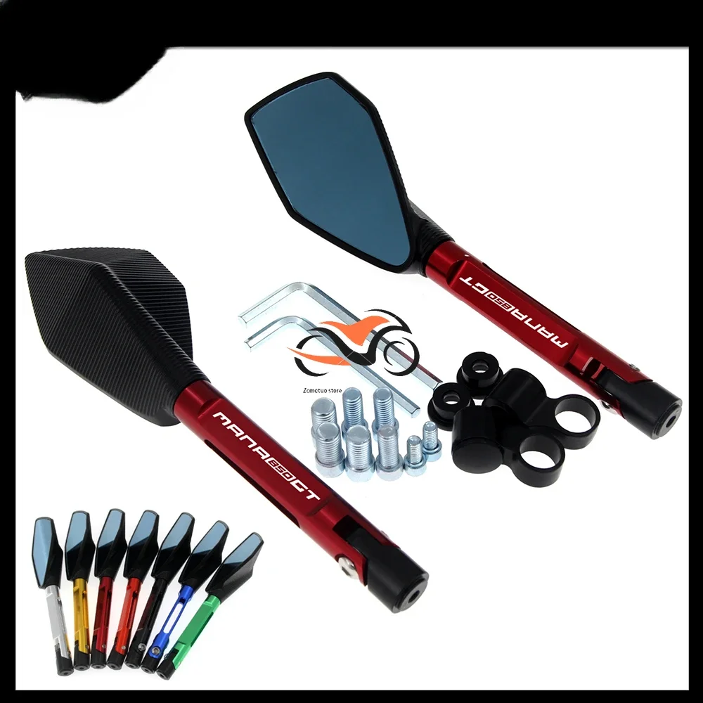 

Aluminum Motorcycle Handlebar Rear View Mirrors Anti-glare Mirror for Aprilia NA Mana 850GT Mana850GT 2007-2015 2012 2013 2014