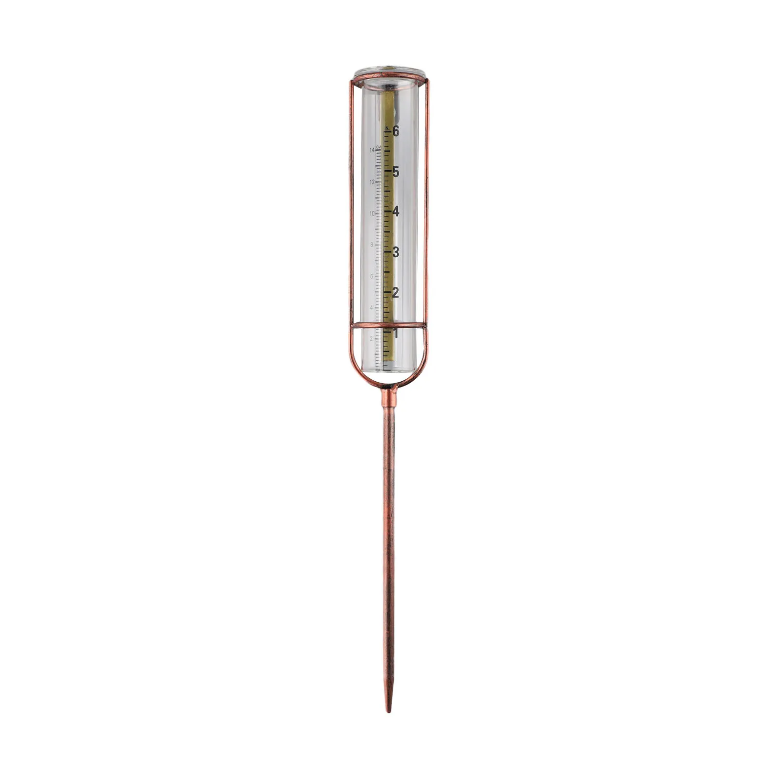 Large Clear Number Freeze Proof Rain Gauge Inches Metal Stake Outdoor Package Content Plastic Tube Specifications