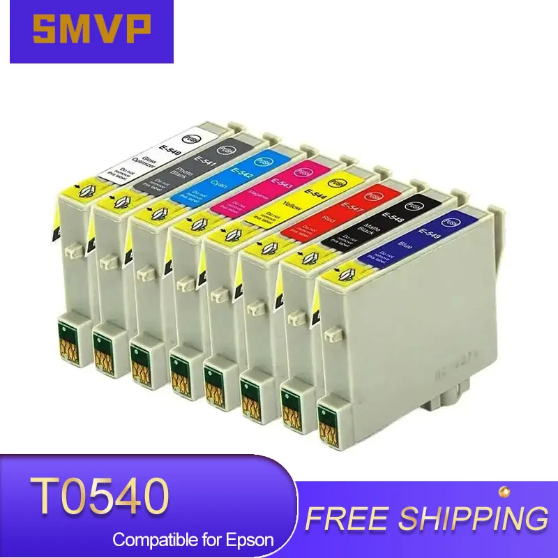 

T0540 T0541 T052 T0543 T0544 T0547 T054 Premium Color Compatible Inkjet Ink Cartridge for Epson Stylus Photo R800 R1800 printer