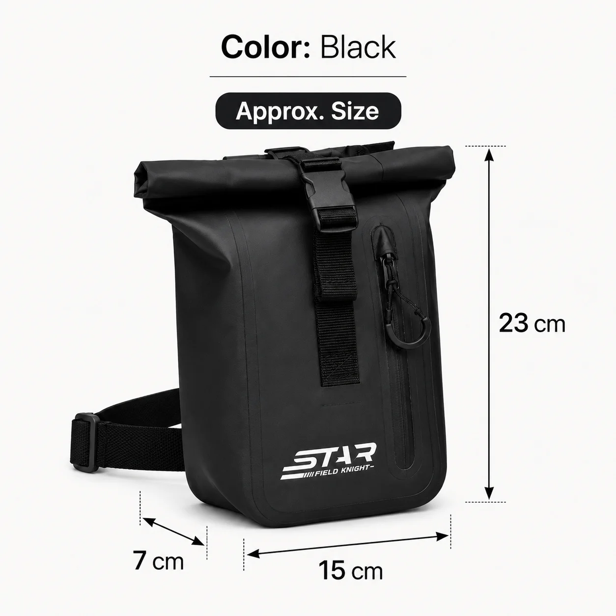 STAR FIELD KNIGHT SKB-585 Motorcycle Thigh Bag Water Resistant Reflective Waist Pack Adjustable Crossbody Riding Pouch Men Women