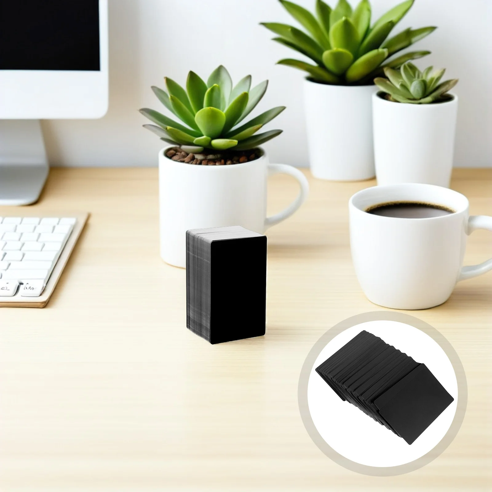 

200Pcs Metal Blank Business Cards Aluminum Engraving Blanks DIY Name Plates Tags Laser Engraving Sheets Blank Business Cards