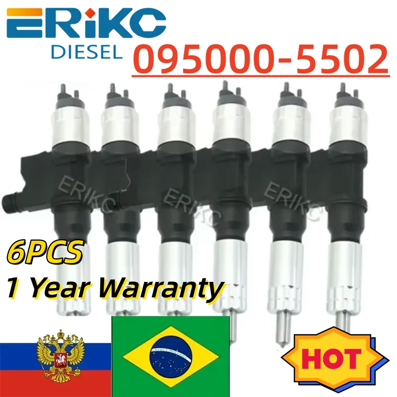 

6 шт. 095000-5502 оригинальная дизельная форсунка 095000-5504 детали двигателя автомобиля, распылительная форсунка 095000-5505 для ISUZU 8-97367552-1