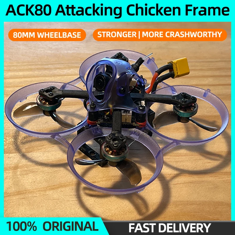 ACK80 Attacking Chicken 2S FPV Drone Frame KIT Transform Betafpv PavoPico Modify ACK75 For RC FPV Tiny Whoop Drone Quadcopter