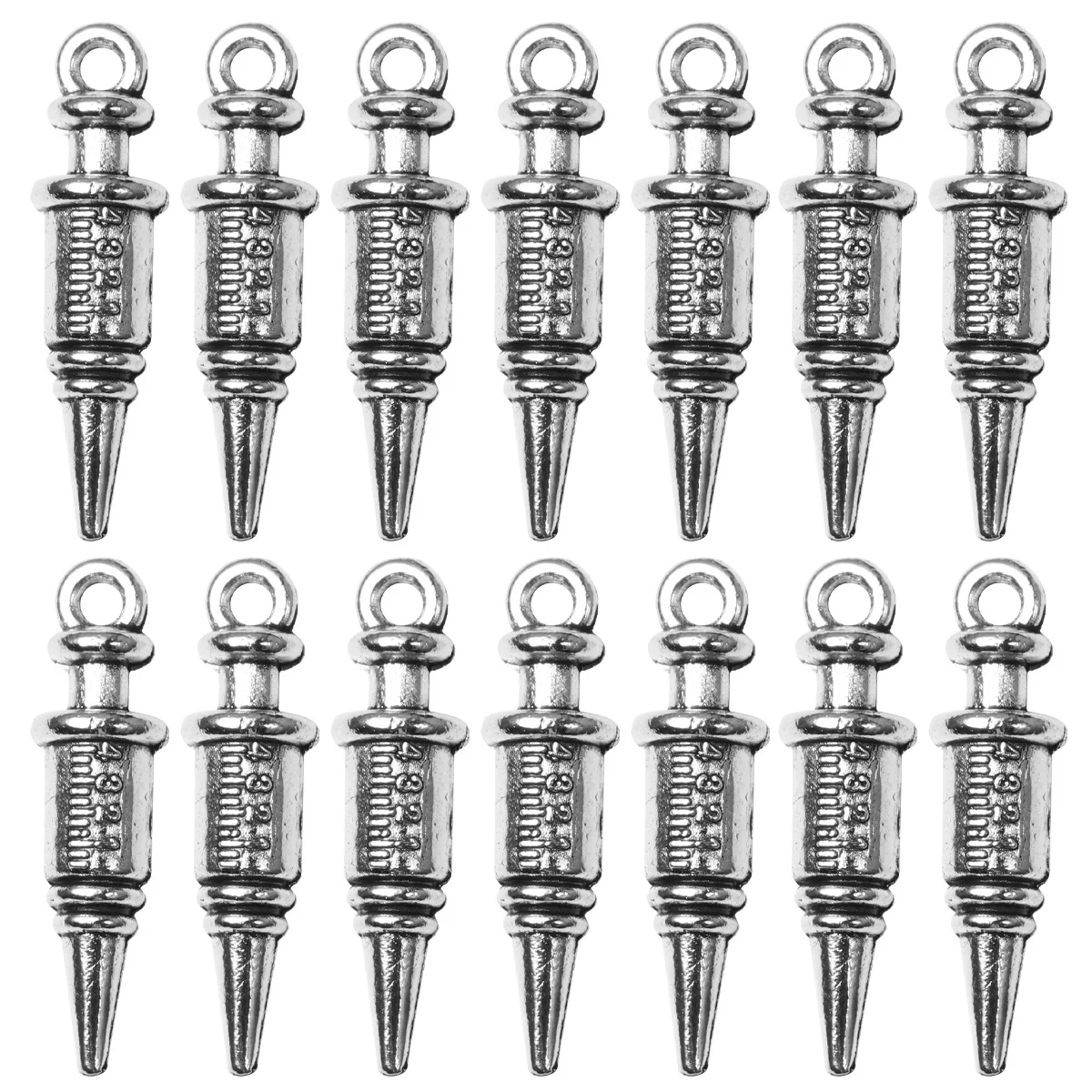 

50 шт. больничная тема DIY кулон подвески серебряный сплав цилиндр дизайн для ожерелья браслет серьги брелок ювелирные изделия