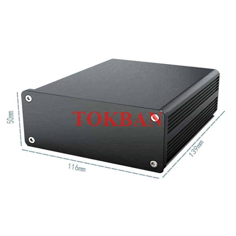 Tokban Audio 1105 116*50*139mm Całkowicie aluminiowa obudowa wzmacniacza słuchawkowego Obudowa zasilacza DIY Obudowa Shell Box