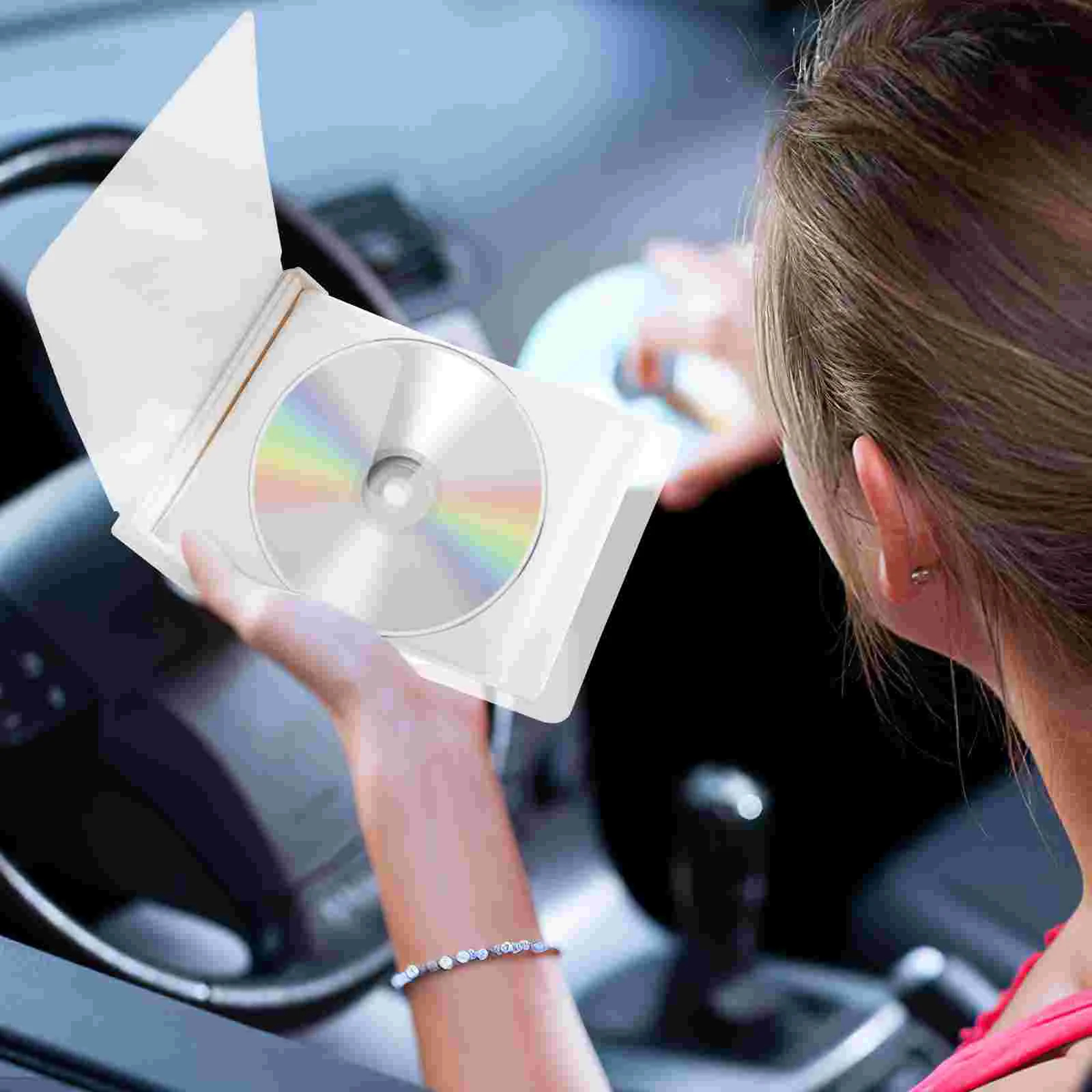 CD Case Practical CD Holder Simple Disc Storage Organizer Portable Storage Holder for Dorm Office Home