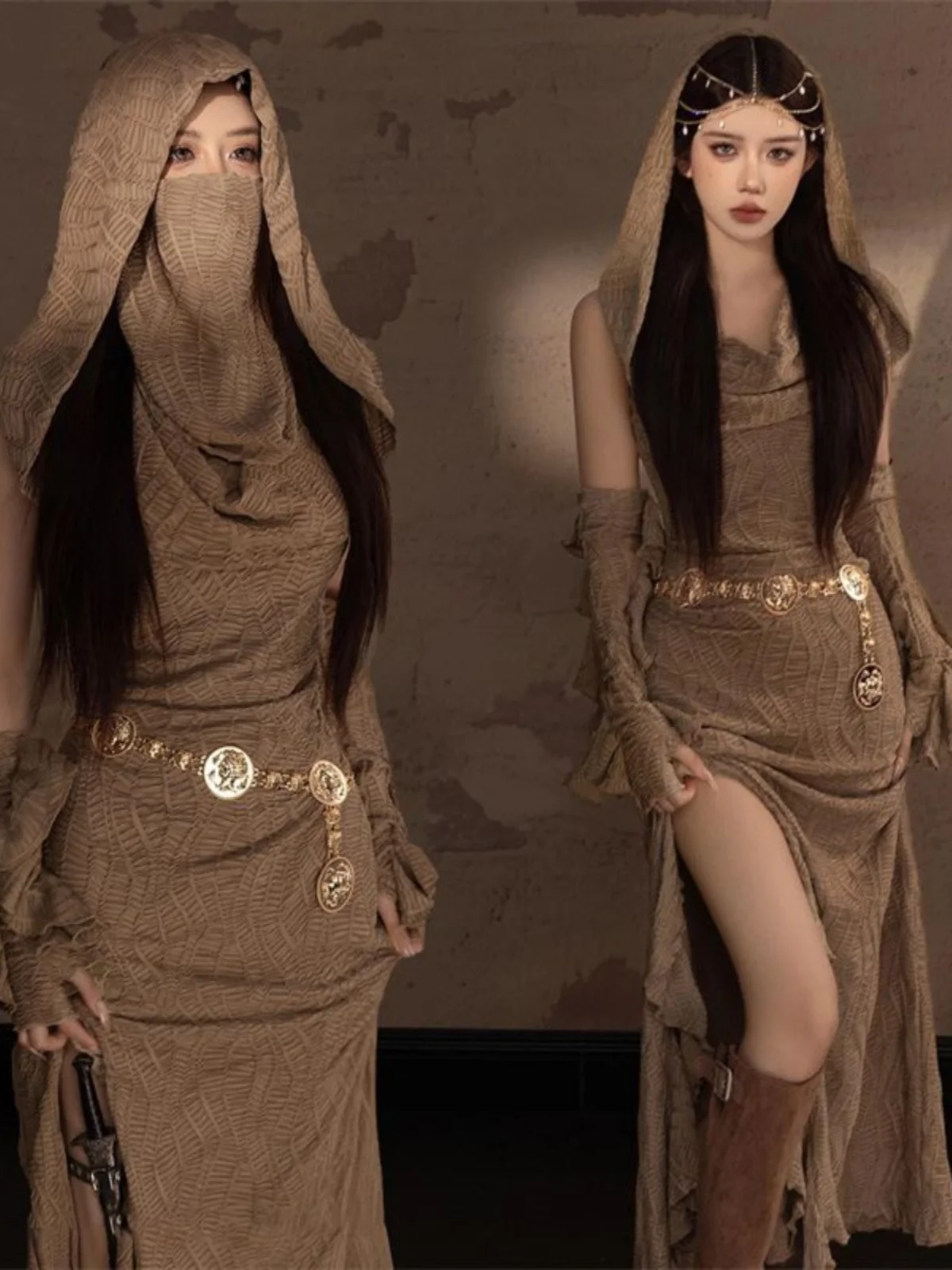 

New Style Desert Princess Costume Photography Studio Ethnic Western Outfit Sand Dune Wasteland Travel Photography Clothes