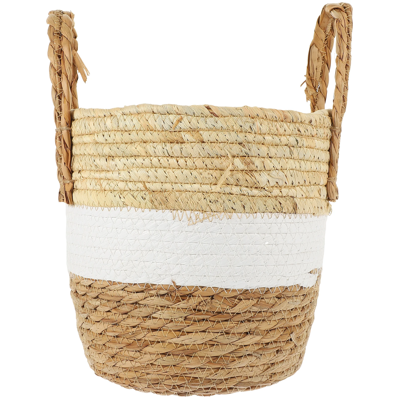 

Seagrass Basket Planter Large Woven Plant Baskets Flower Pot Container Natural Style Home nament Seagrass Woven Fits Plants