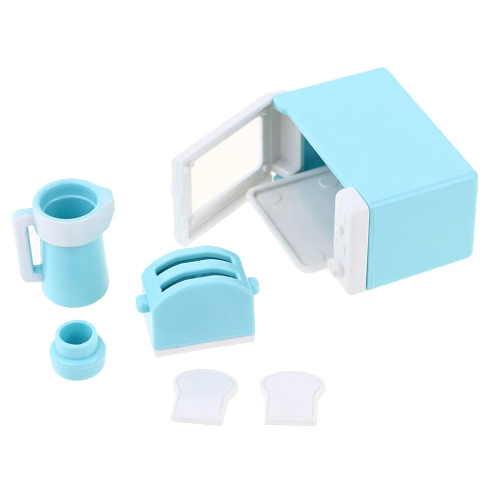 

Dollhouse Toys Play Kitchen Accessories Baby Girls Food for Toddlers Microwave Child