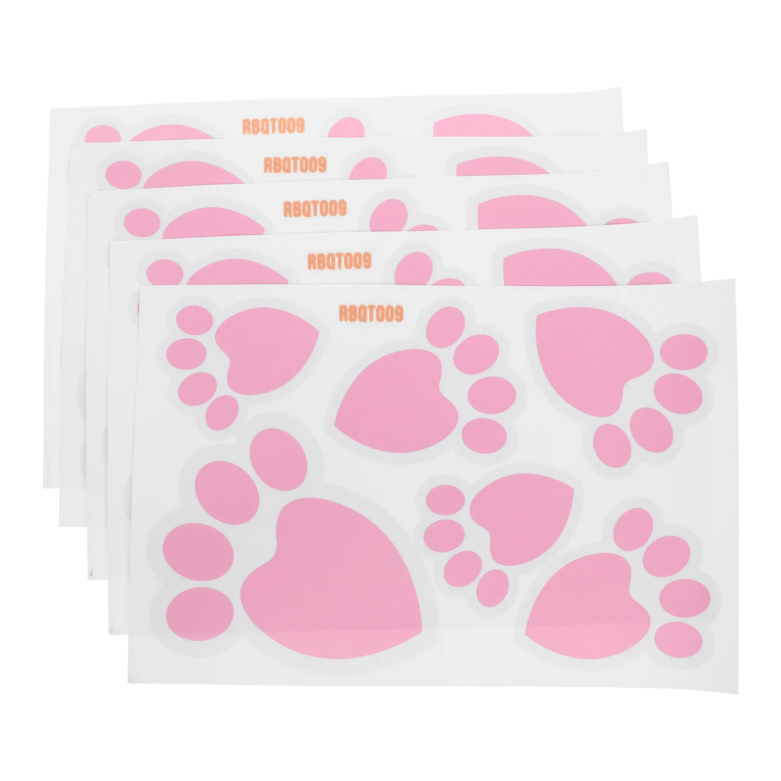 

Rabbit Footprints Sticker Easter Bunny Paw Floor Clings Wall Decals Party Decorations Pink Stickers Cutting Templates