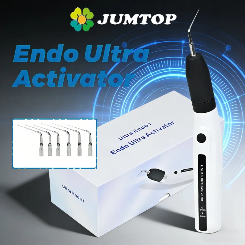 JUMTOP Dental Endodontic Ultrasonic Activator Wireless Irrigator with 6 Tips