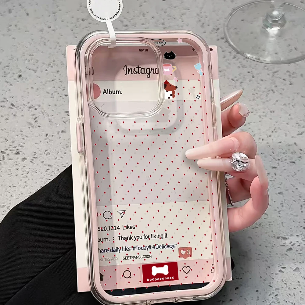 Niedliche Polka-Dot-Cartoon-Handyhülle für Samsung Galaxy S26 Ultra S25 S24 Edge S22 S23 Plus FE A57 A54 A55 A16 A35 A36 A37 5G Cover – Detail 1