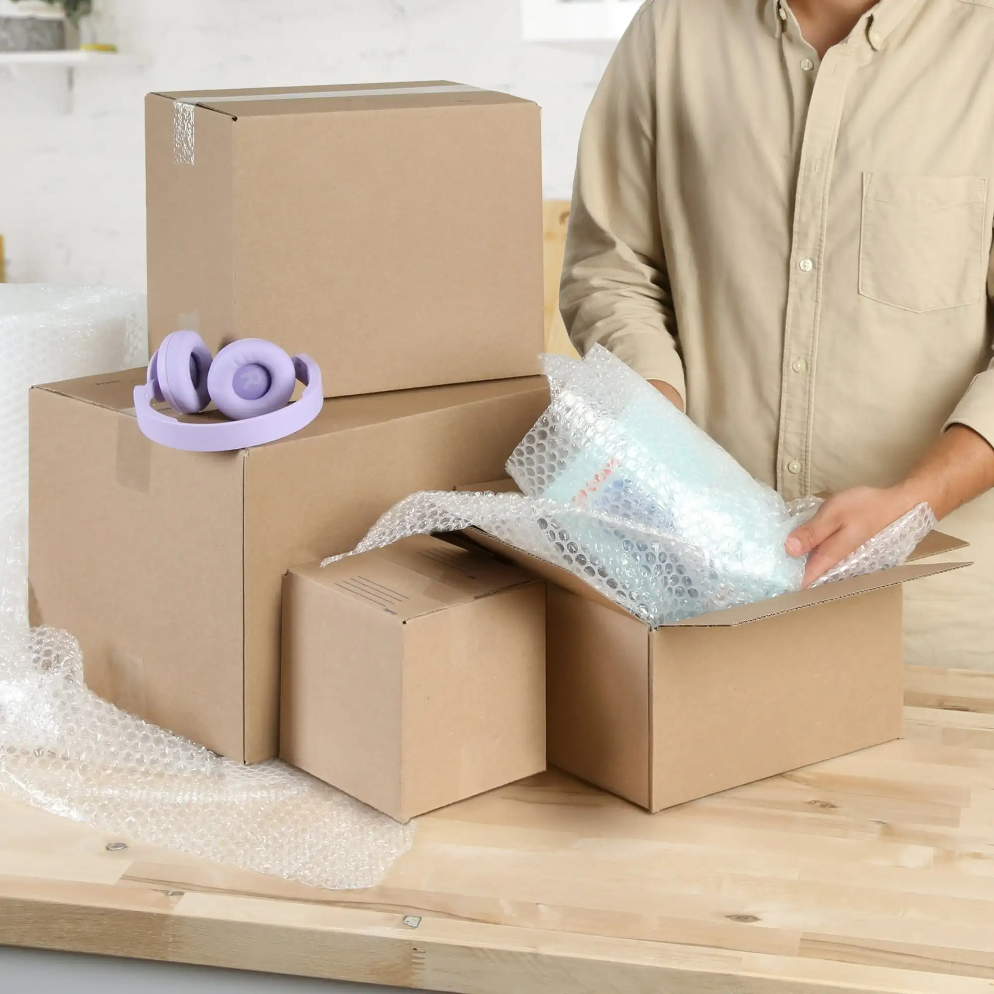 Pen+Gear Recycled Shipping Boxes, 15 in. L x 12 in. W x 10 in. H, 30-Count