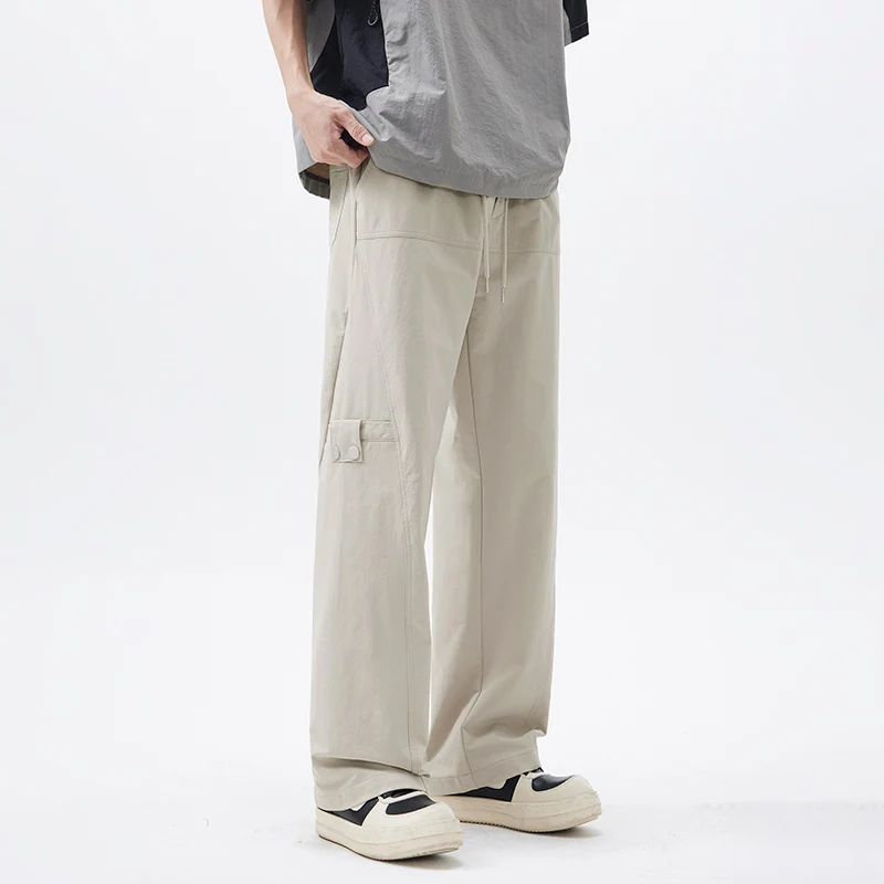 

Модные прямые рабочие брюки для мужчин, повседневные, свободного кроя, в американском стиле, весна-осень, новинка, трендовый бренд Paratrooper