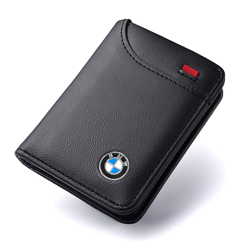 Leather Car Key Protection Bag Metal Logo Key Case For BMW X1 U11 X7 G07 XM G09 i7 7 Series G70 LCI iX I20 U06 G81 M3 Sticker view 3