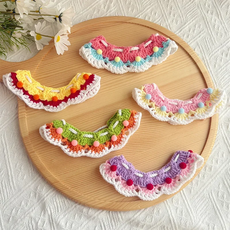 Pet Cat Birthday Hat Pet Party Dress Up Photo Decoration Dog Neck Cute Handmade Set Dog Accessories for Small Dogs Puppy