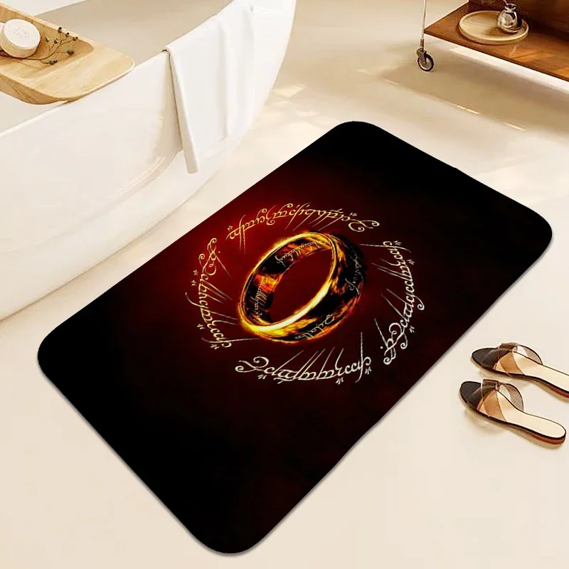 

Bathroom Rug L-Lord of The R-Rings Washable Non-slip Kitchen Mats Living Room Floor Carpet Anti Slip Modern Home Decoration