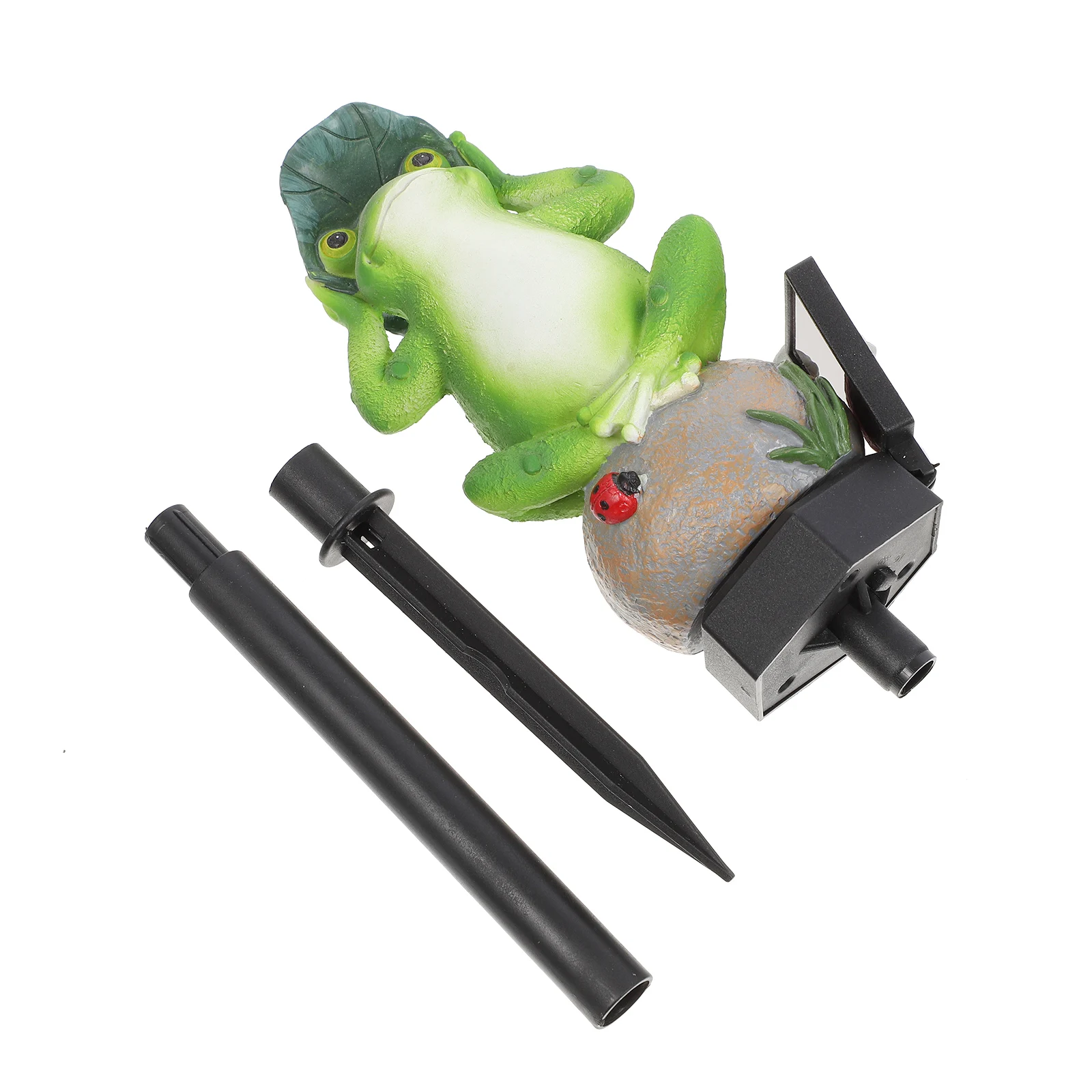 

Solar Frog Light Solar Powered Stake Lamp Garden Outdoor Decorative Animal Resin Pp Night Yard L scape Driveway Walkway Patio