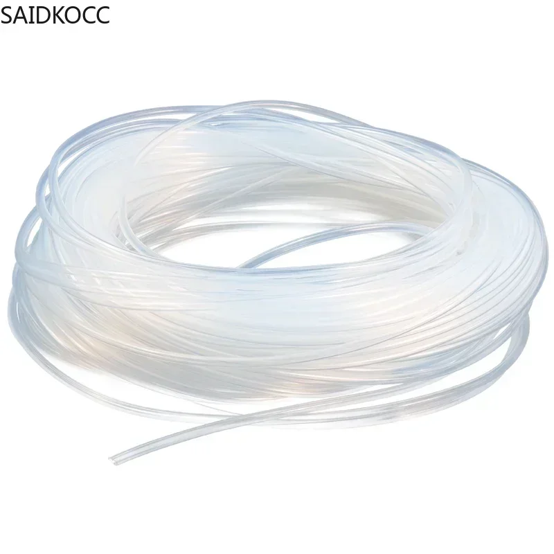 SAIDKOCC 10m ID 0.3-2mm Food Grade Transparent Silicone Tube Heat Resistant Flexible Hose Medica laboratory Silicone Tube