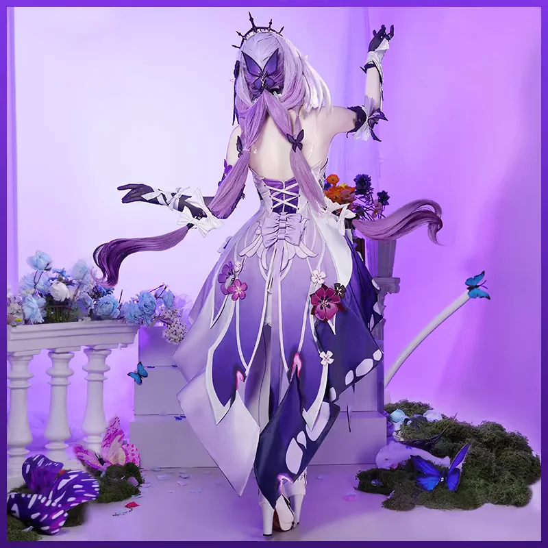 لعبة هونكاي ستار رايل كاستوريس أزياء تنكرية فستان شعر مستعار مجموعة كاملة لحفلات الهالوين للنساء والفتيات ملابس كرنفال كوس