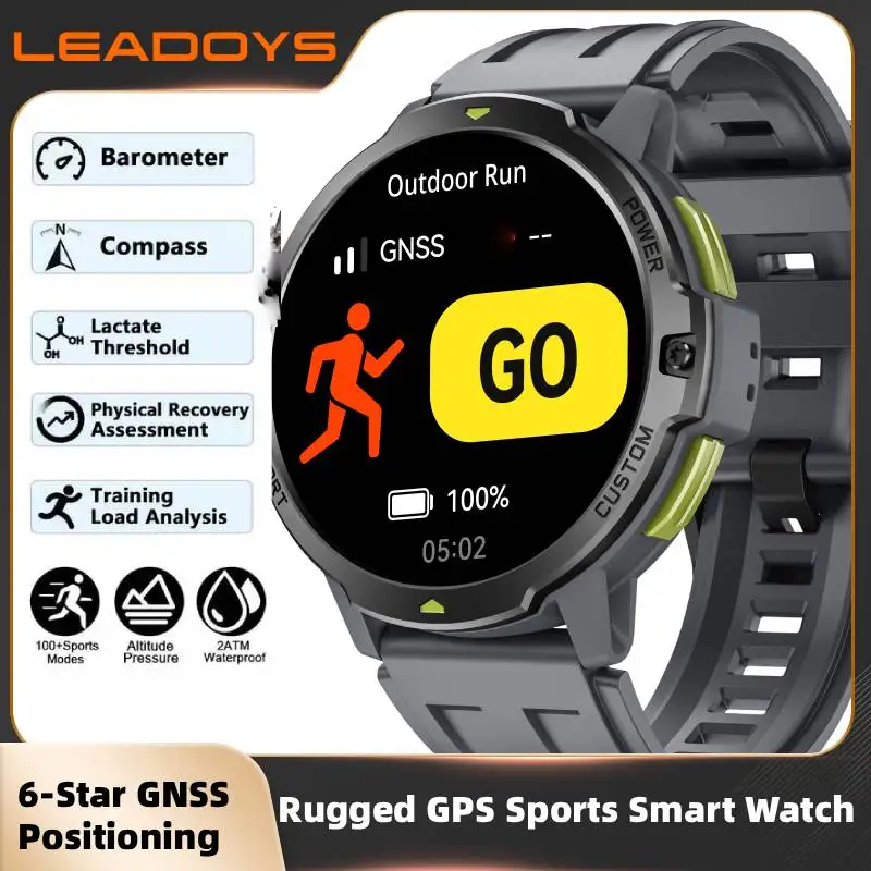 C31 GPS Outdoor Sports Smart Watch 200+ Watch Faces for Choose 6-Axis Gyroscope GNSS Positioning Accurate Fitness Tracking Watch