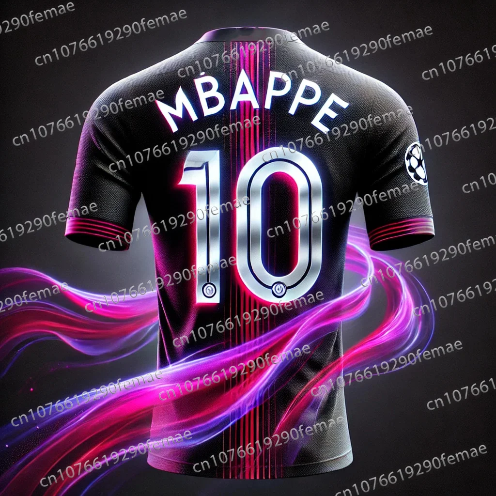 HOT SALE New Mbappe Commemorative Edition Football Shirt T-shirt Outdoor Match Breathable Speed Drying Training Clothes