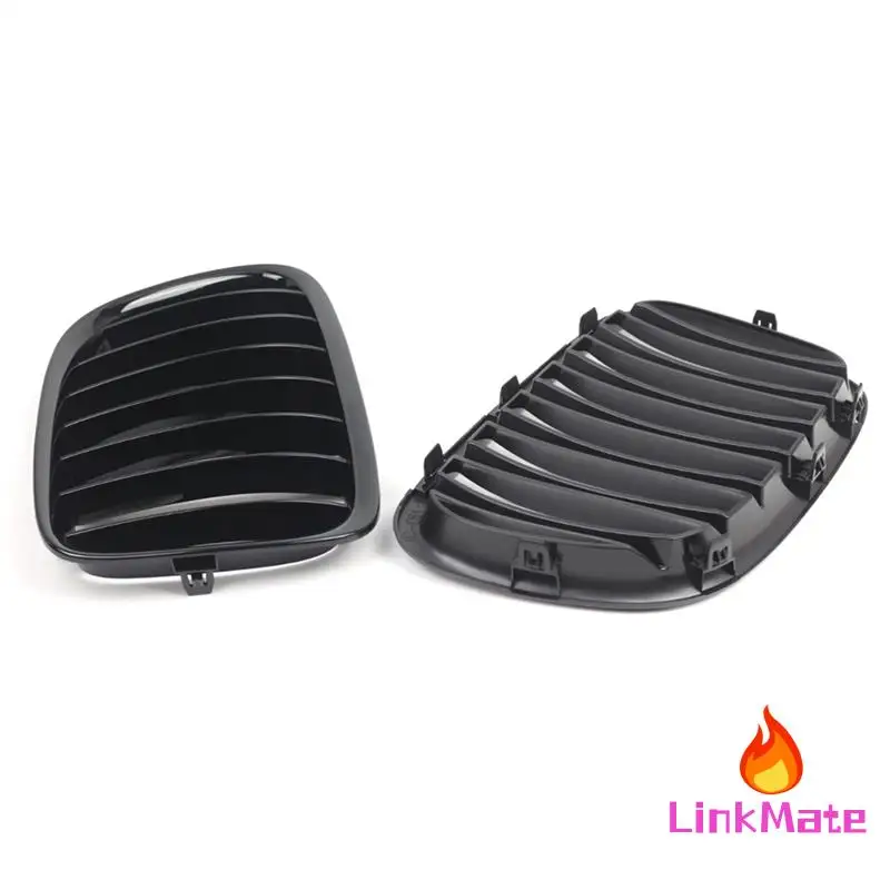 

Racing Inspired Front Bumper Kidney Grille Set For BMW X1 Series E84 2010-2015, OEM 51112993305 And 51112993306