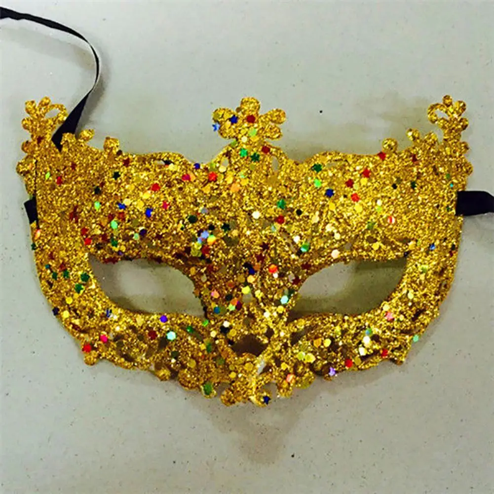 Masque de Cosplay Anime à Paillettes, Masque Facial Tim ade, Accessoires de ixde Bal Sexy, Costume d'Halloween, Masque pour les Yeux de la Reine de la Boîte de Nuit, Poupées Babydoll