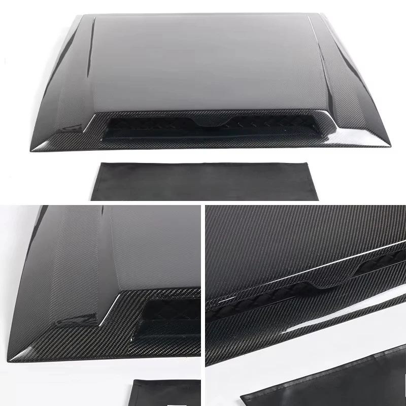 غطاء محرك صغير من ألياف الكربون جديد للمدافع المعدل بحالة ممتازة #4