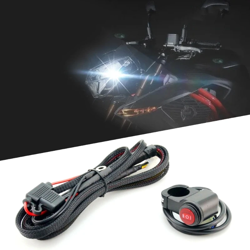 relè interruttore cablaggio LED universale Luci spot per motocicli Lampade da lavoro ausiliarie Installazione semplice 12V