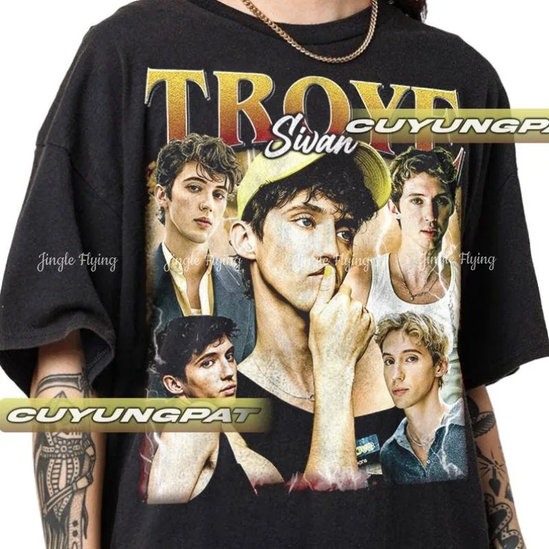 Винтажная подарочная футболка унисекс для женщин и мужчин Troye Sivan
