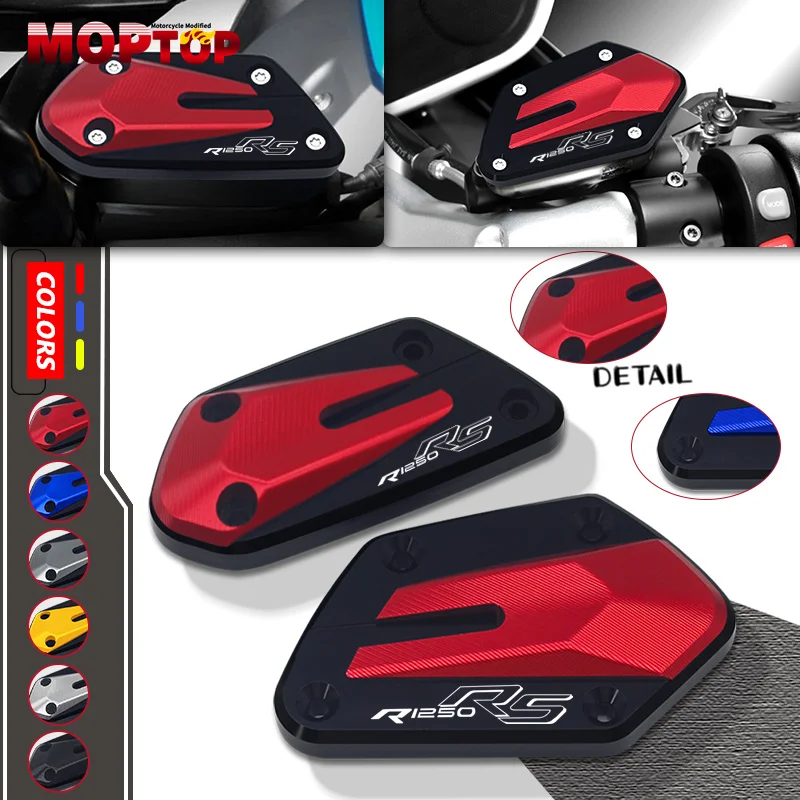 Motorcycle Front Brake Clutch Fluid Reservoir Cap For R1250RS R1250R R1250RT 2019-2024 2025 CNC Master Cylinder Oil Cup Cover