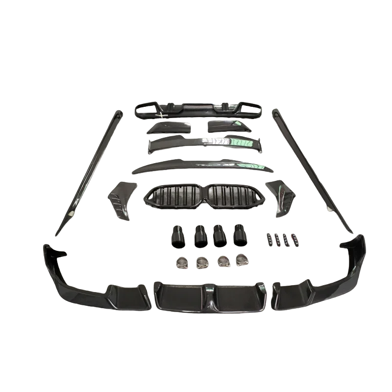 

Suitable for BMW X6M F96 modified body kit LD style front bumper lip rear diffuser side skirt rear spoiler front bumper grille
