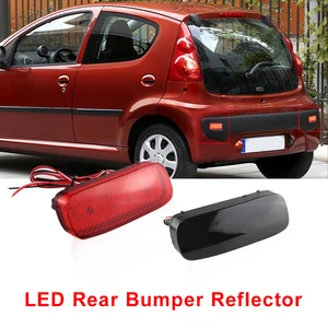 2x red led rear bumper reflector light 6340e6,6340e7 for citroen C1 C5 for Peugeot 107 206 607 Specialist for Fiat Scudo 2007-UP 12 Main Sales Led Lard PEUGEOT 206 - №5