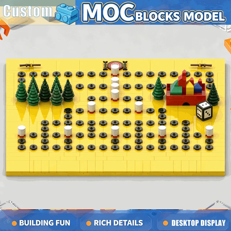 902 PCS Colorful Strategy Table Game Building Blocks Interactive Board Puzzle Model DIY Assembly Toy Family Gathering Creative