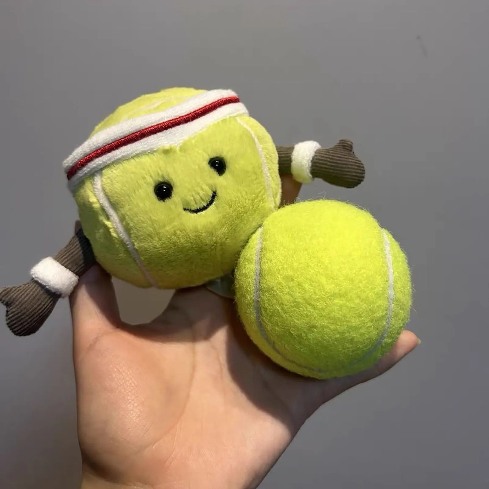 

Adorable Tennis Plush Toy Soft Stuffed Animal For Children Perfect Gift For Kids Huggable And Fun